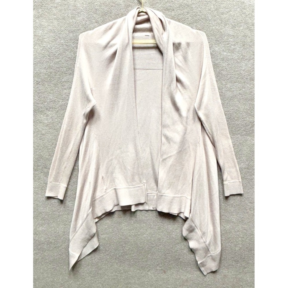 Lululemon Open Front Asymmetric Open Front Cardigan Size 4 - 6 Light Mauve Pink